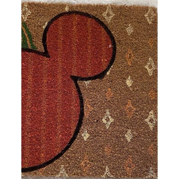 Disney Mickey Mouse Pumpkin Door Mat Rug Coir 18 X 28” Fall Autumn Outdoor NEW - Picture 6 of 9